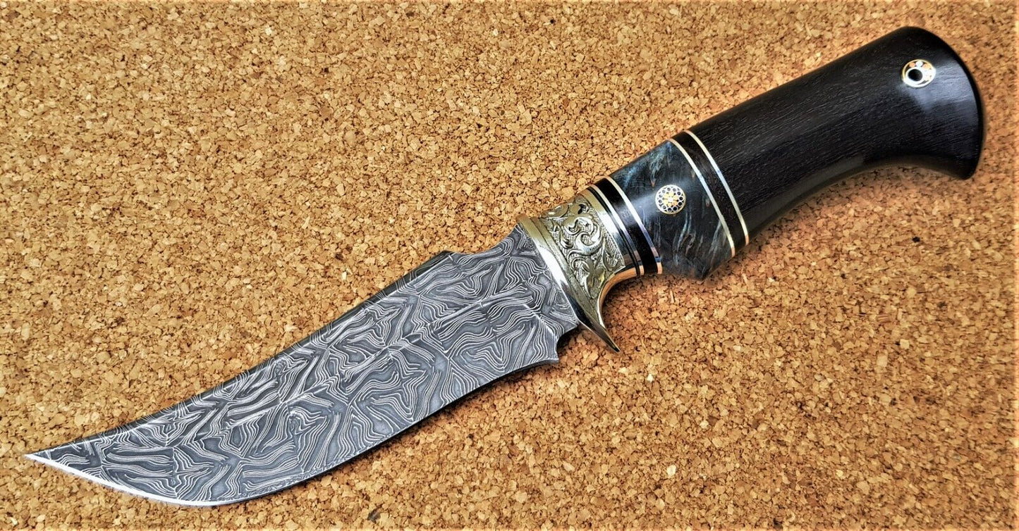 Nazarov Knives Russland Mosaik Damast Stahl Outdoor JagdMesser Handarbeit HRC62