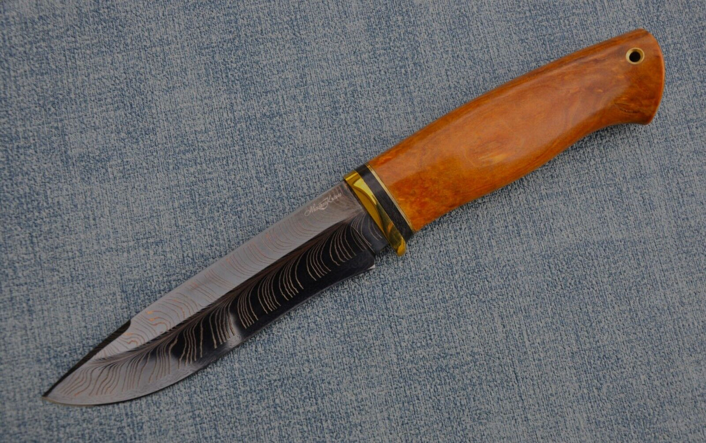 Nazarov Knives Russland Mosaik Damast Stahl OutdoorJagd Messer Handarbeit HRC62
