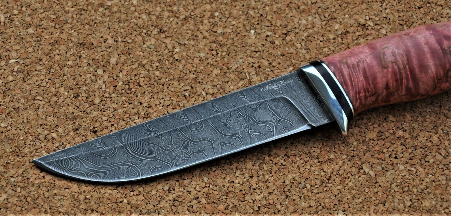 Damaszener Stahl Outdoor Jagd Damast Messer Nazarov Knives Handarbeit HRC62