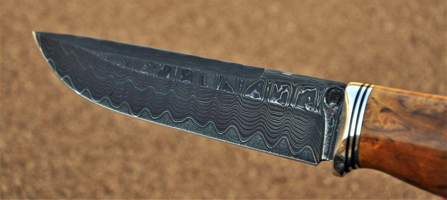 Nazarov Knives Russland Mosaik Damast Stahl Outdoor JagdMesser Handarbeit HRC62