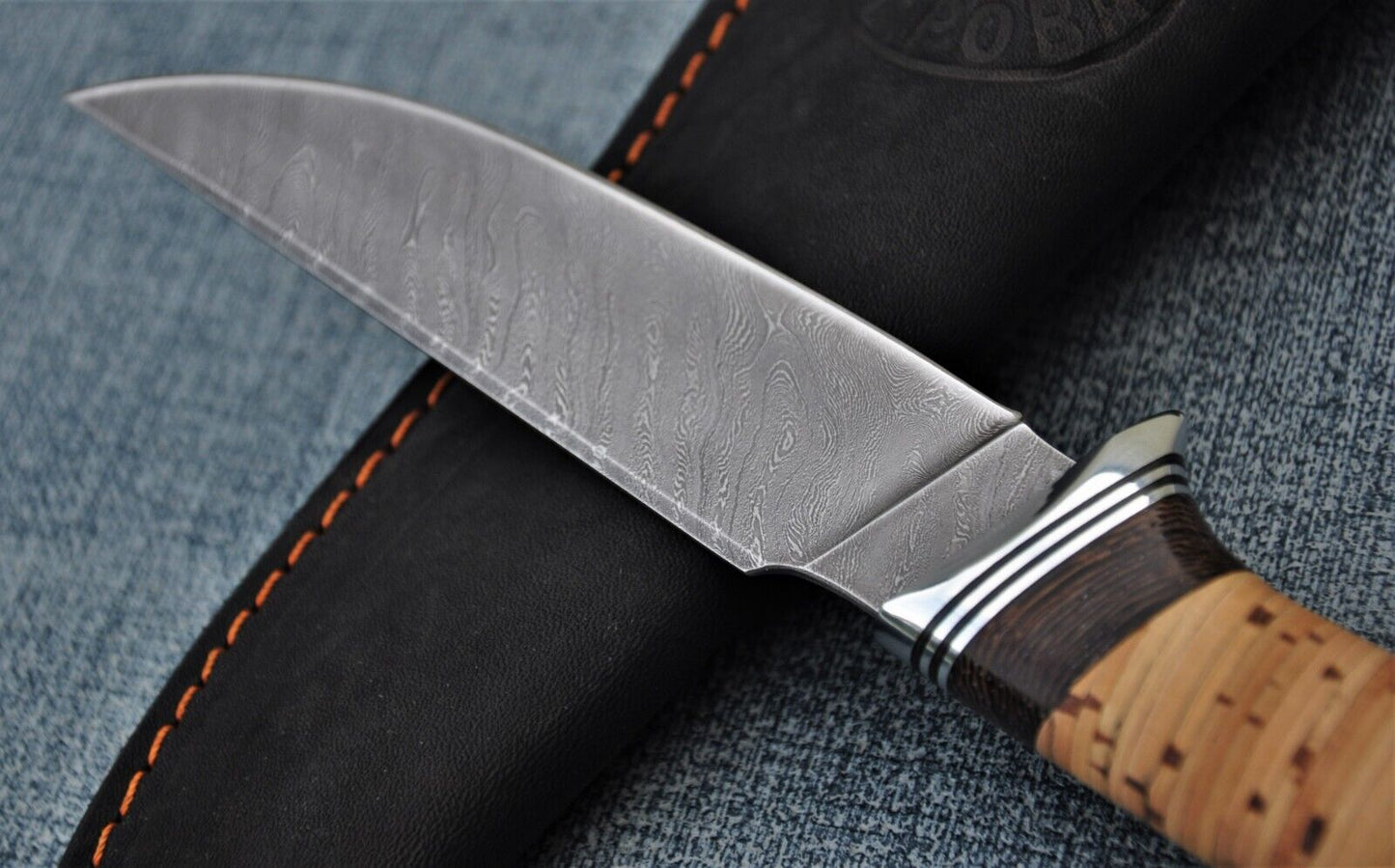 Damaszener Stahl Outdoor Jagdmesser Nazarov Knives Handarbeit