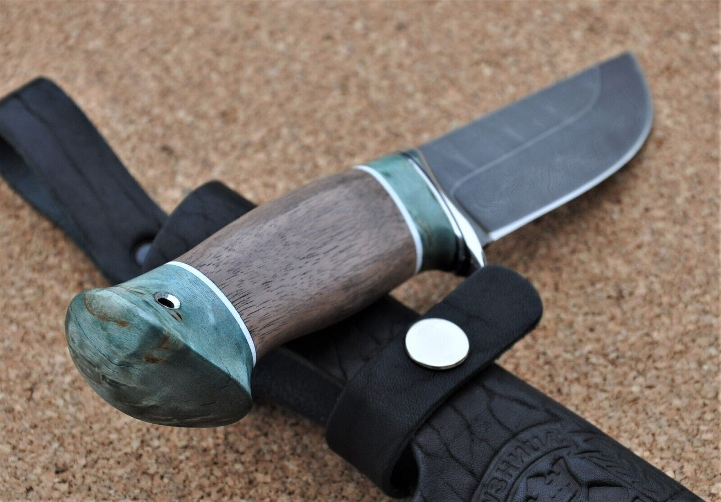 Damaszener Stahl Outdoor Jagd Damast Messer Nazarov Knives Handarbeit HRC62