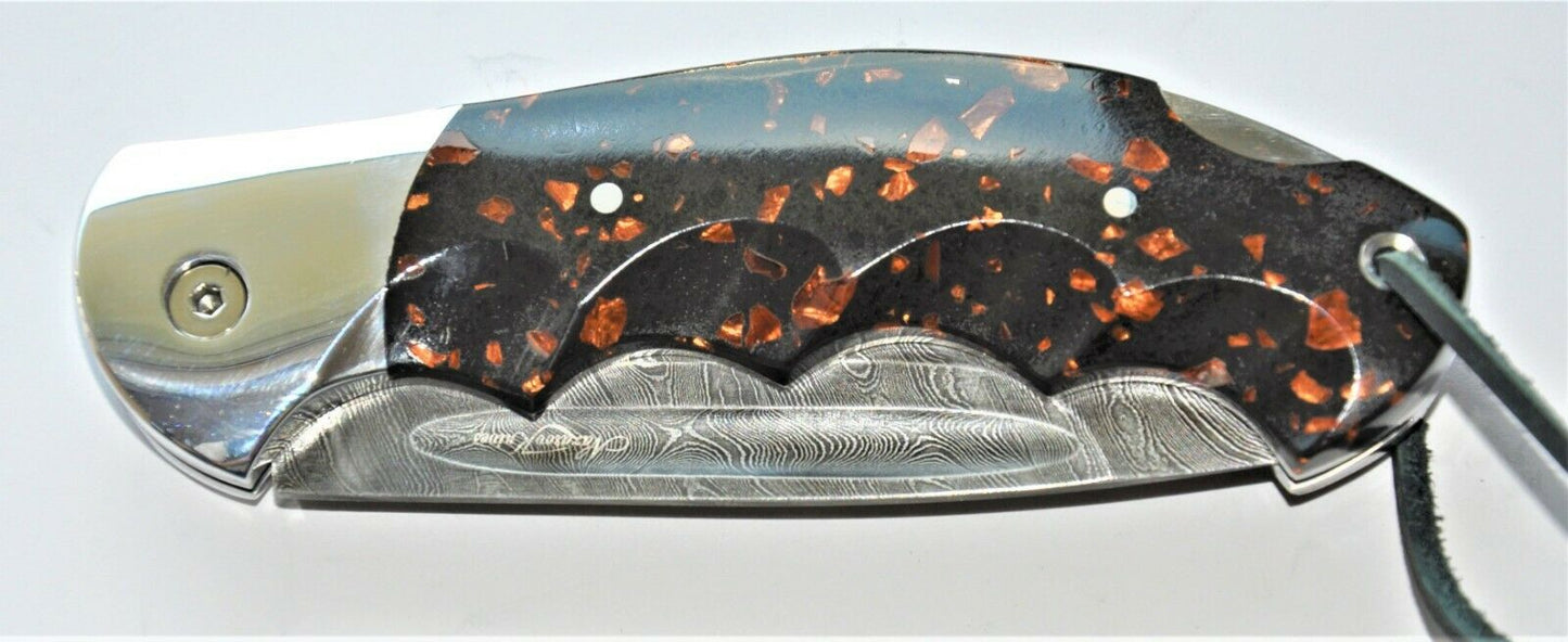 Nazarov Knives Russland Damast Stahl Outdoor Klappmesser Handarbeit