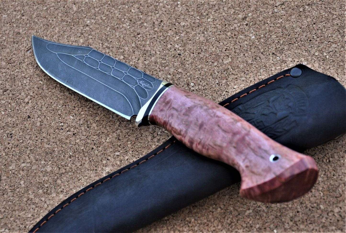Damaszener Stahl Outdoor Jagd Damast Messer Nazarov Knives Handarbeit HRC62