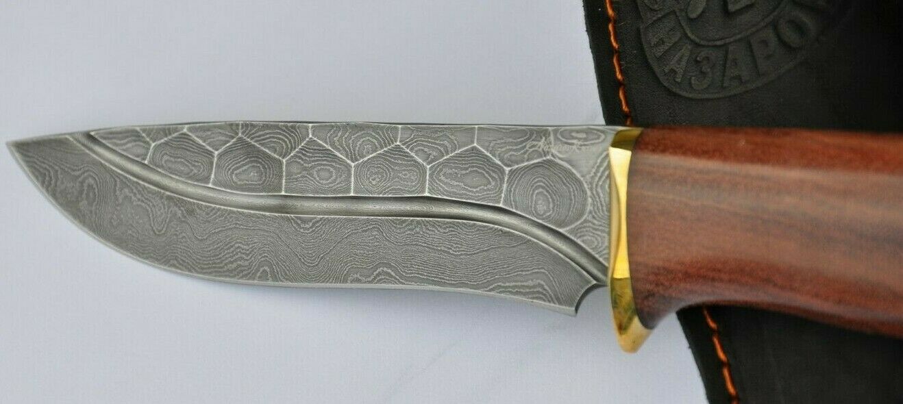 Nazarov Knives Damaszener Stahl Outdoor Jagdmesser
