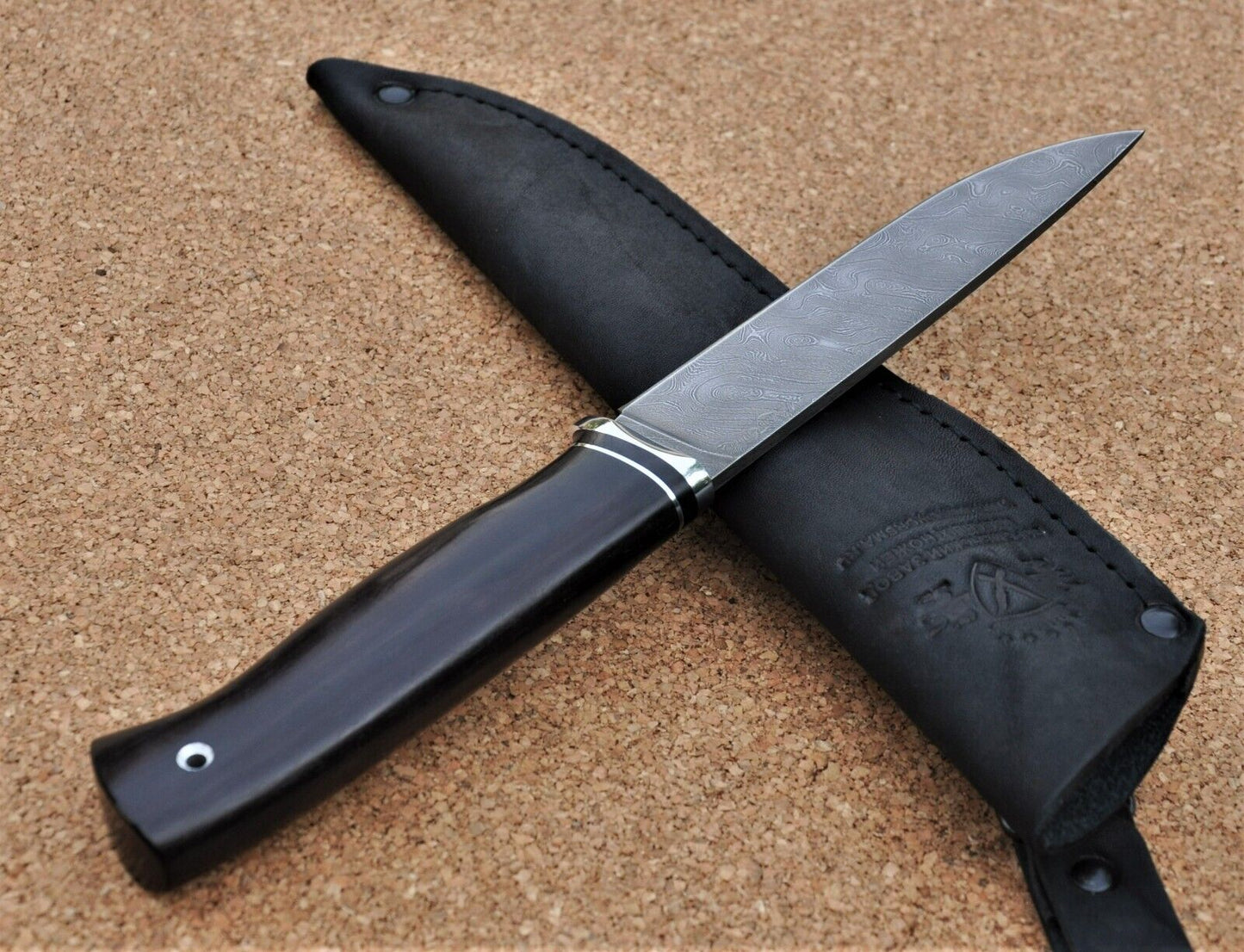 Damaszener Stahl Outdoor Damast Messer Nazarov Knives Handarbeit HRC62 Ягуар