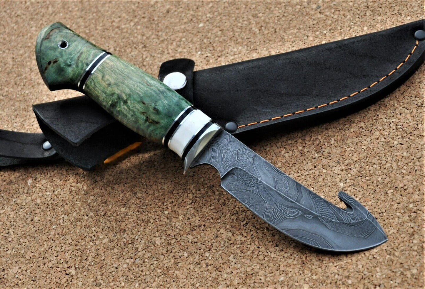 Damaszener Stahl Outdoor Jagd Damast Messer Nazarov Knives Handarbeit HRC62