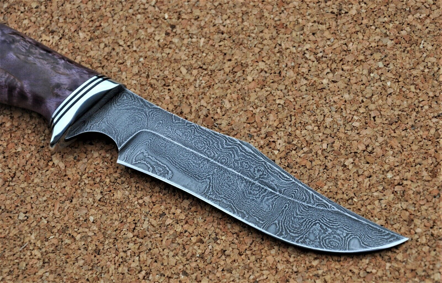 Damaszener Stahl Outdoor Jagd Damast Messer Nazarov Knives Handarbeit HRC62