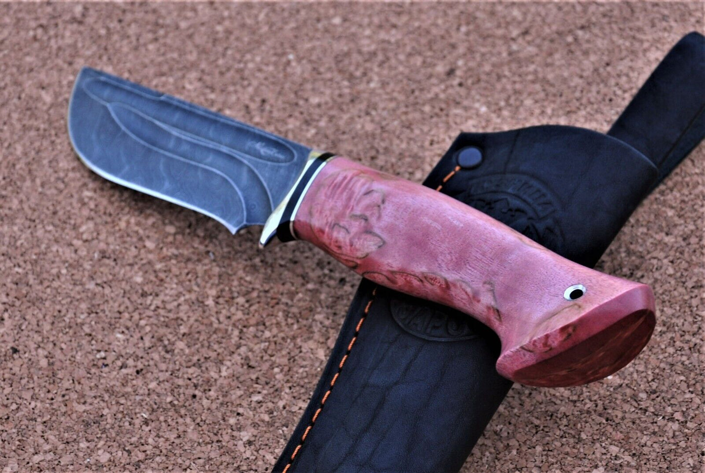 Damaszener Stahl Outdoor Jagd Damast Messer Nazarov Knives Handarbeit HRC62