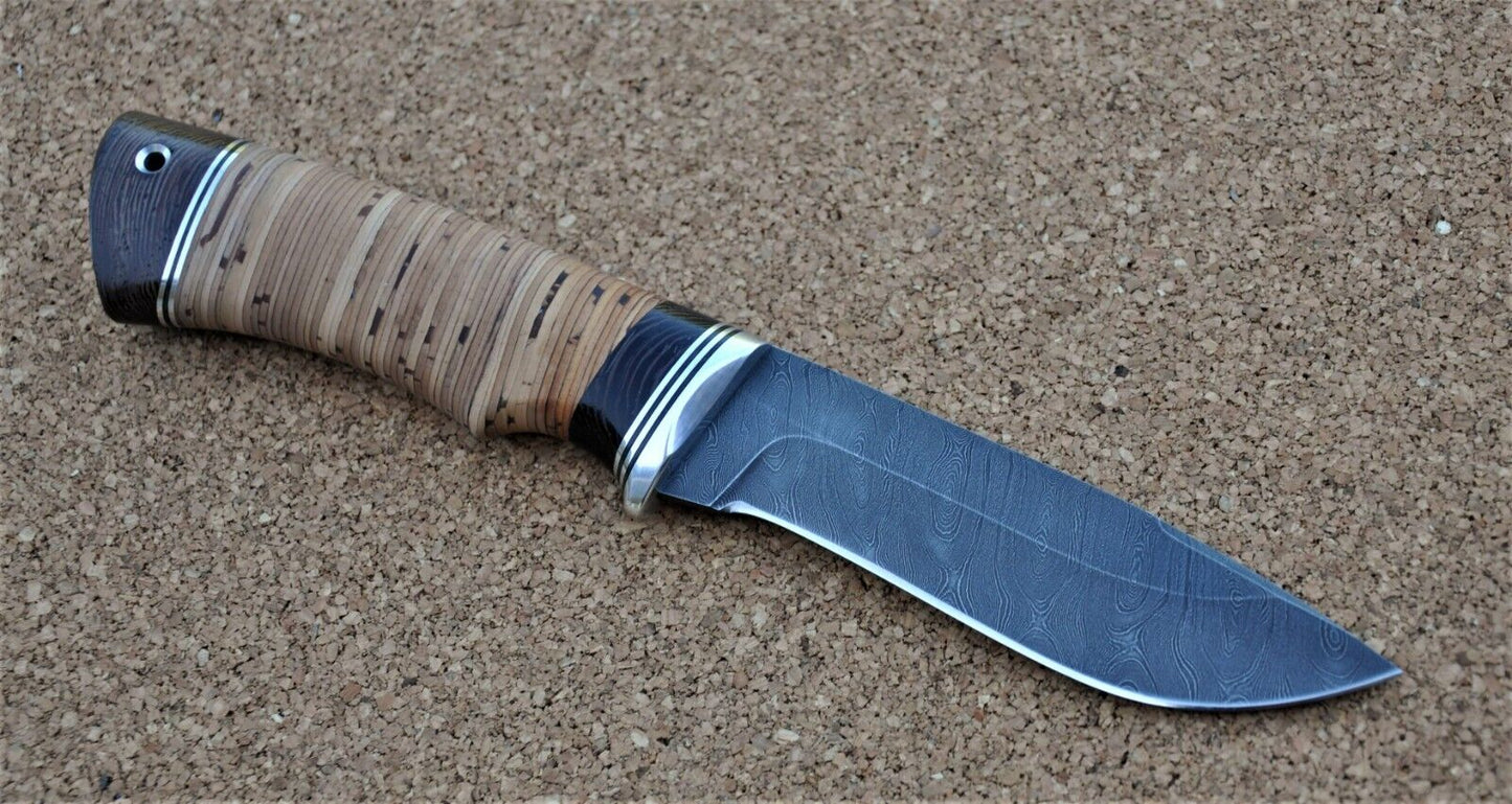 Damaszener Stahl Outdoor Jagd Messer Nazarov Knives Handarbeit HRC62 Кречет