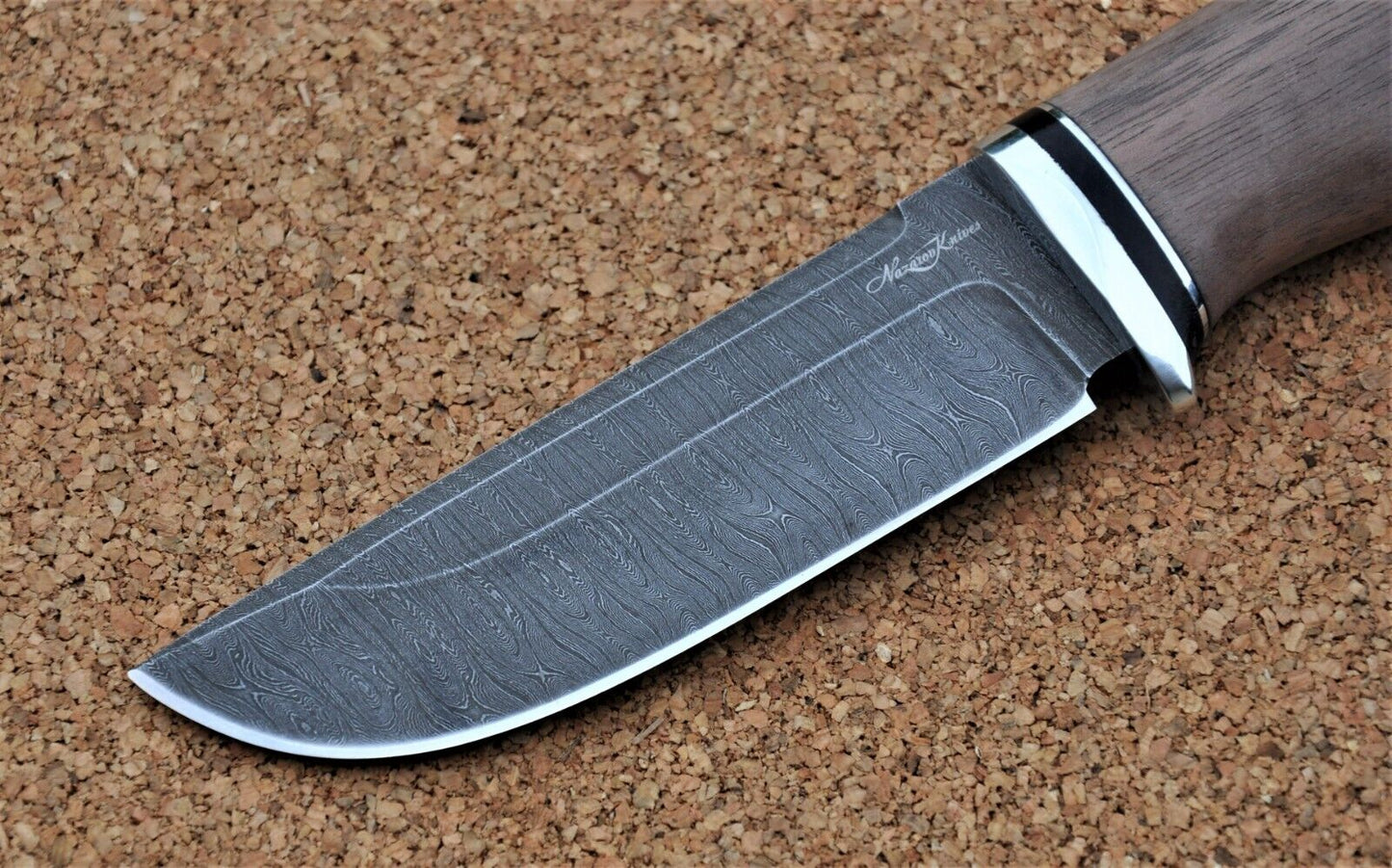Damaszener Stahl Outdoor Jagd Damast Messer Nazarov Knives Handarbeit HRC62