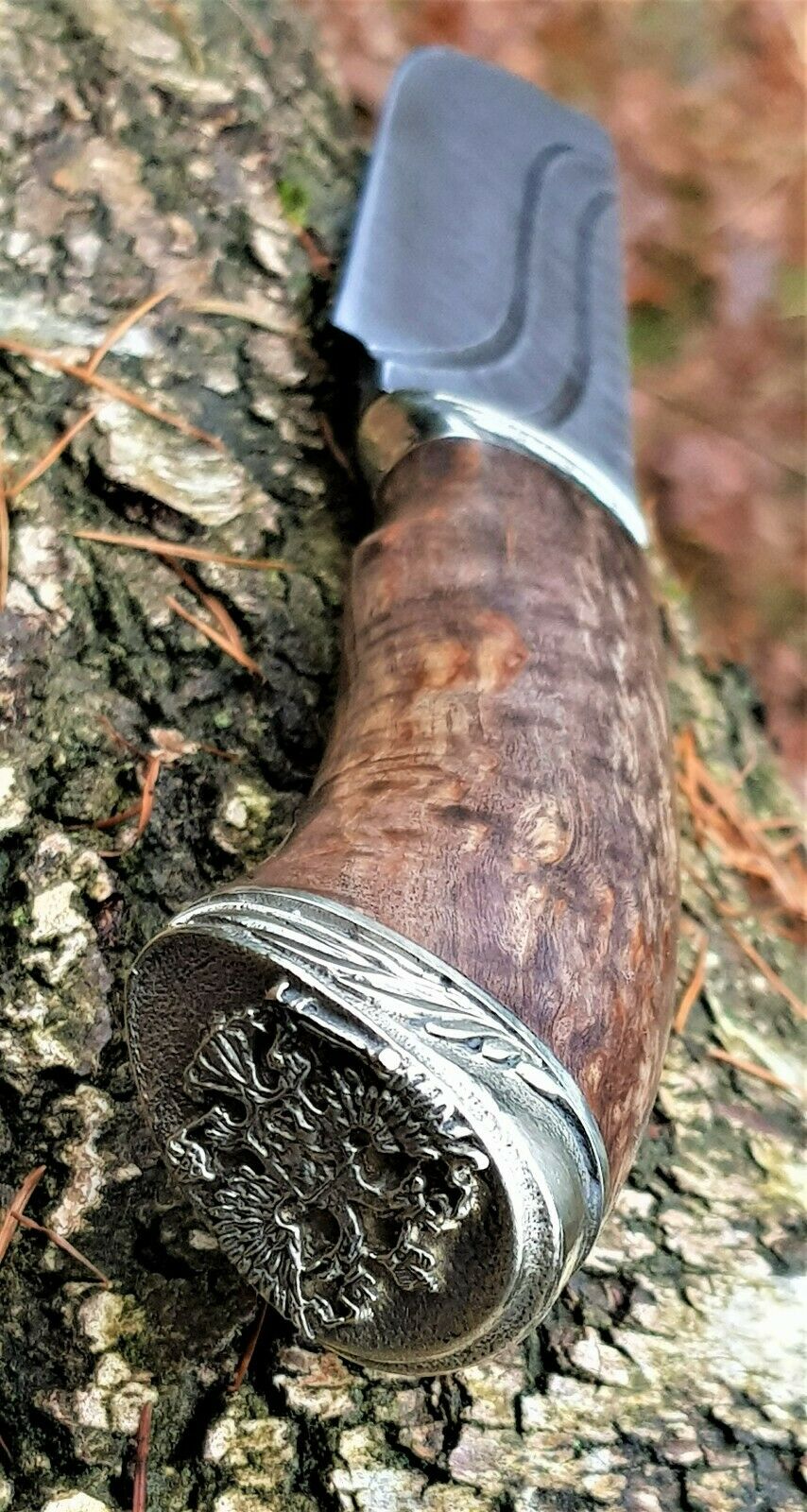 A.Marushin Outdoormesser Damaszener Stahl Handarbeit
