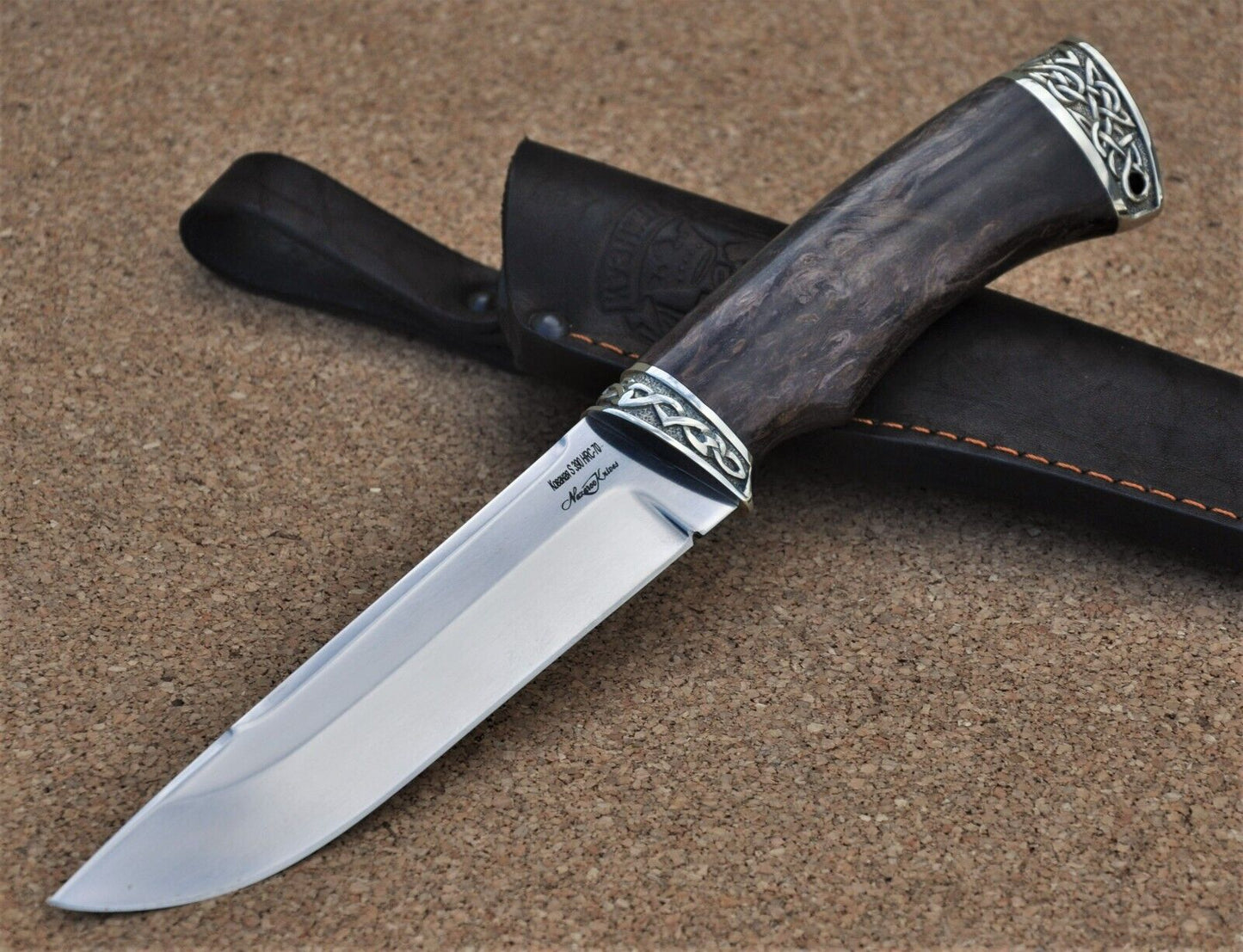 S390 Stahl ROSTFREI Outdoor Messer Nazarov Knives Handarbeit HRC70 Вепрь