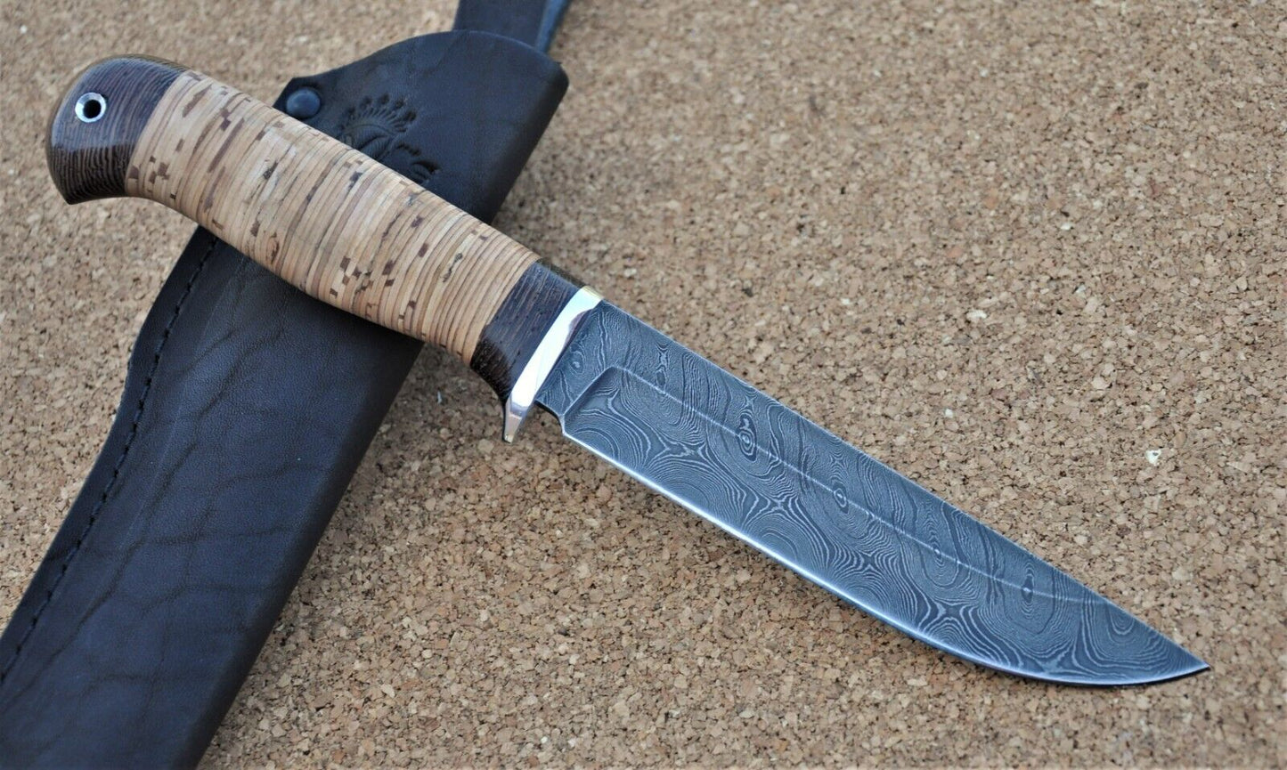 Damaszener Stahl Outdoor Jagdmesser Nazarov Knives