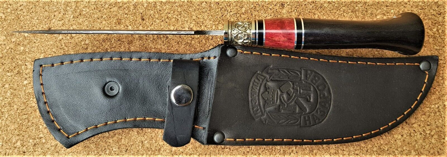 Nazarov Knives Russland Mosaik Damast Stahl Outdoor JagdMesser Handarbeit HRC62