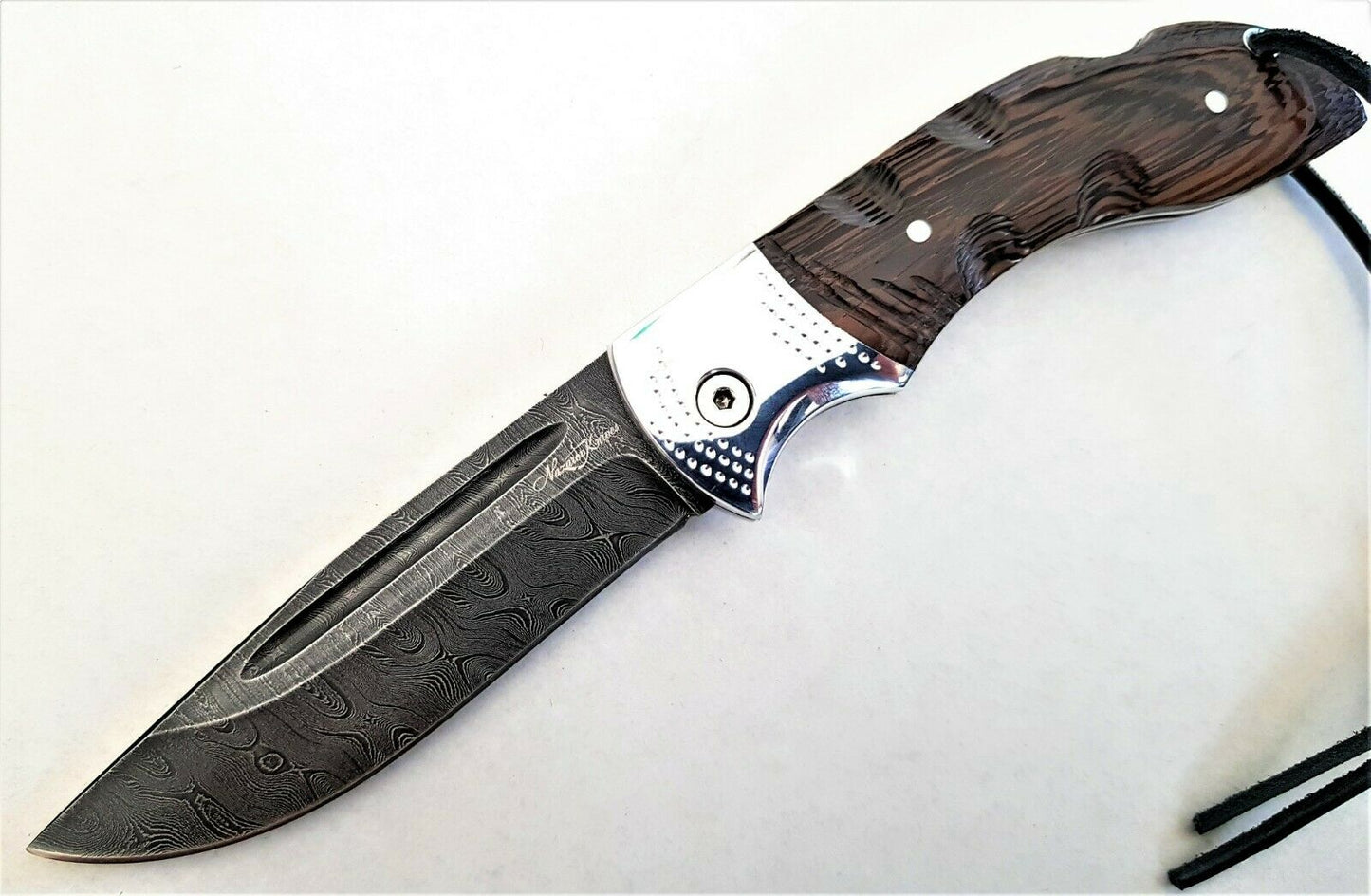 Nazarov Knives Russland DamastStahl Outdoor Филин Klappmesser Handarbeit HRC62