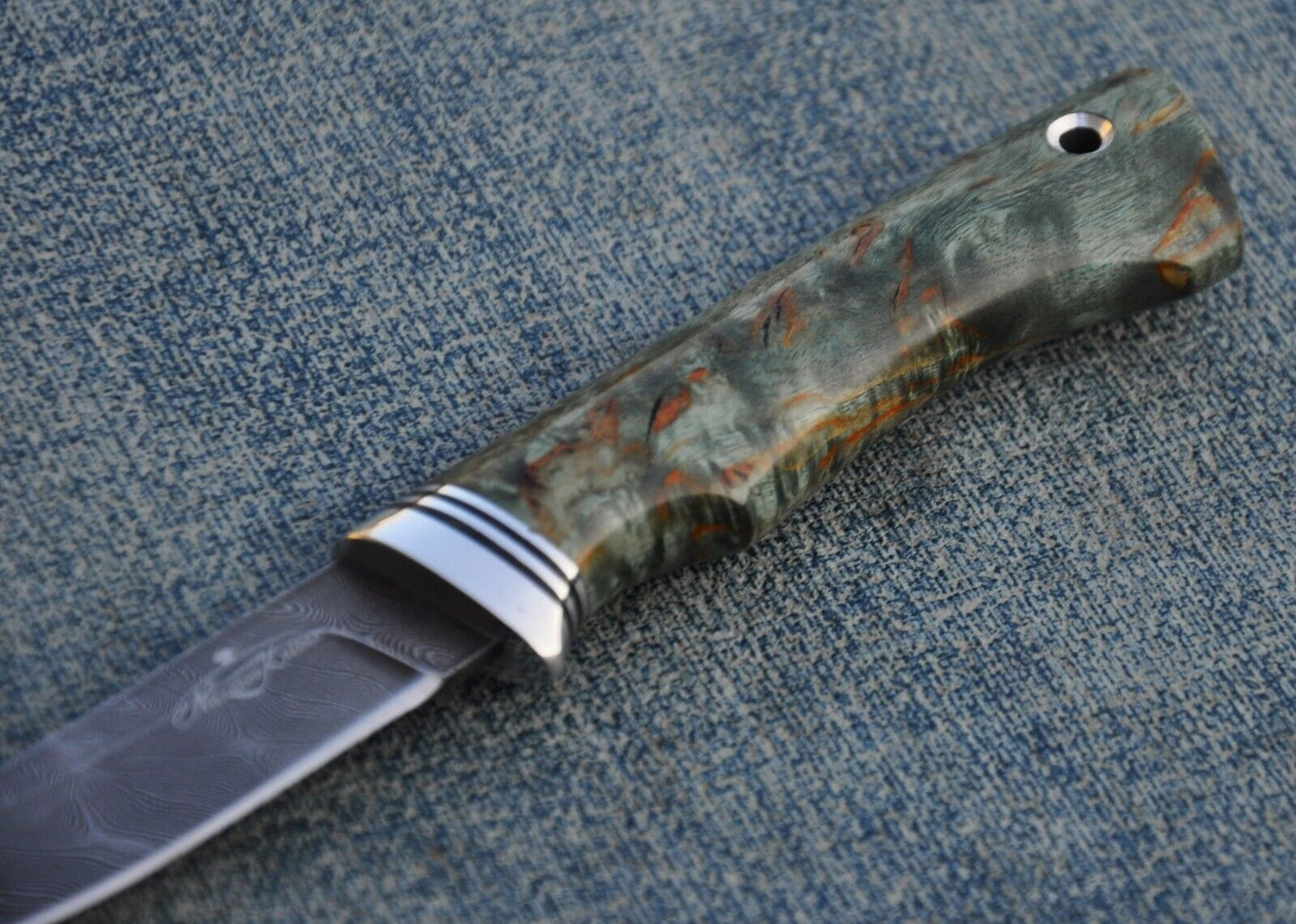 Damaszener Stahl Outdoor Damast Messer Малыш Nazarov Knives Handarbeit HRC62
