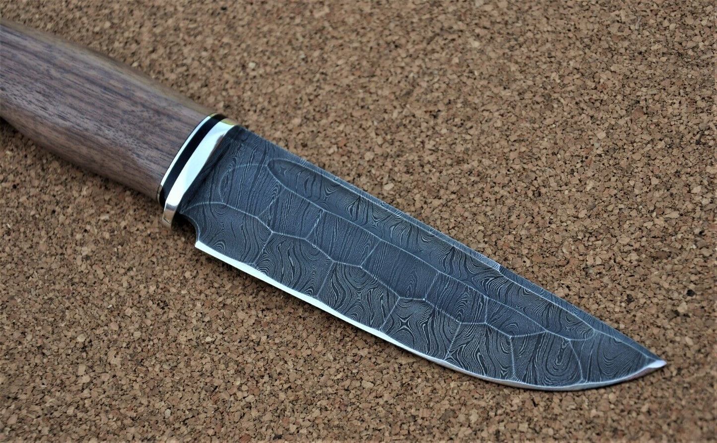 Damaszener Stahl Outdoor Jagd Damast Messer Nazarov Knives Handarbeit HRC62