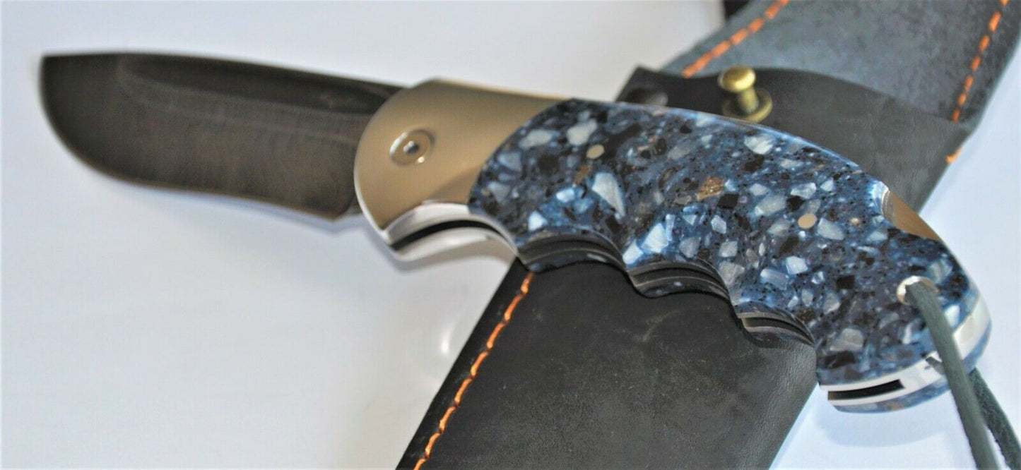 Nazarov Knives Russland Damast Stahl Outdoor Klappmesser Handarbeit