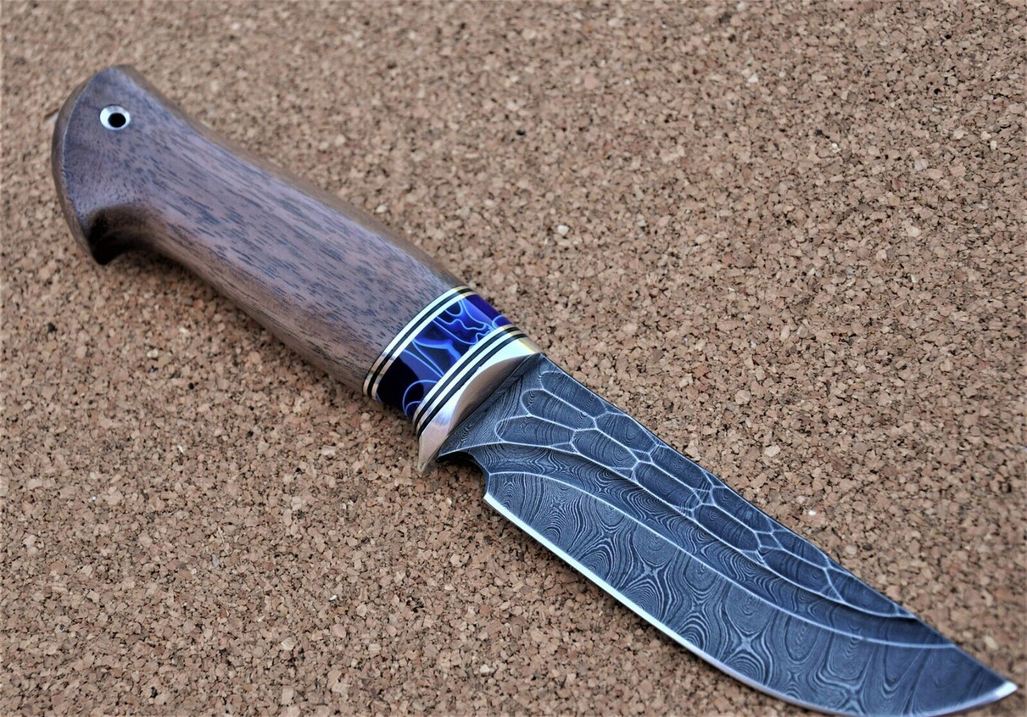 Damaszener Stahl Outdoor Jagd Damast Messer Nazarov Knives Handarbeit HRC62