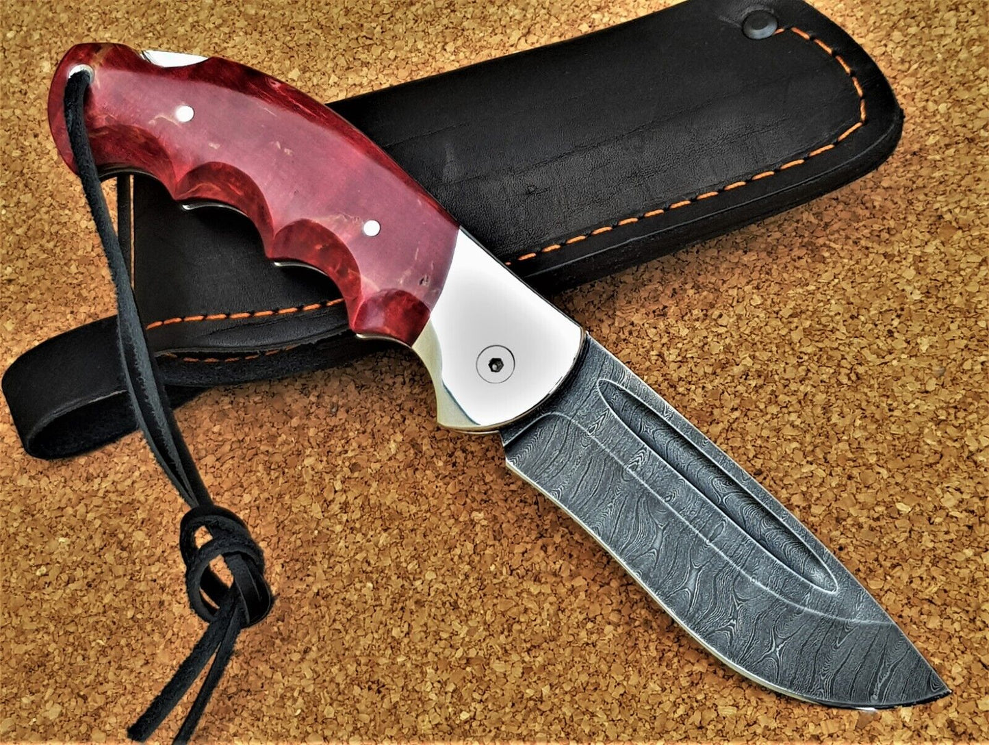 Damast Stahl Outdoor Klappmesser Handarbeit Nazarov Knives Russland HRC62 Орёл