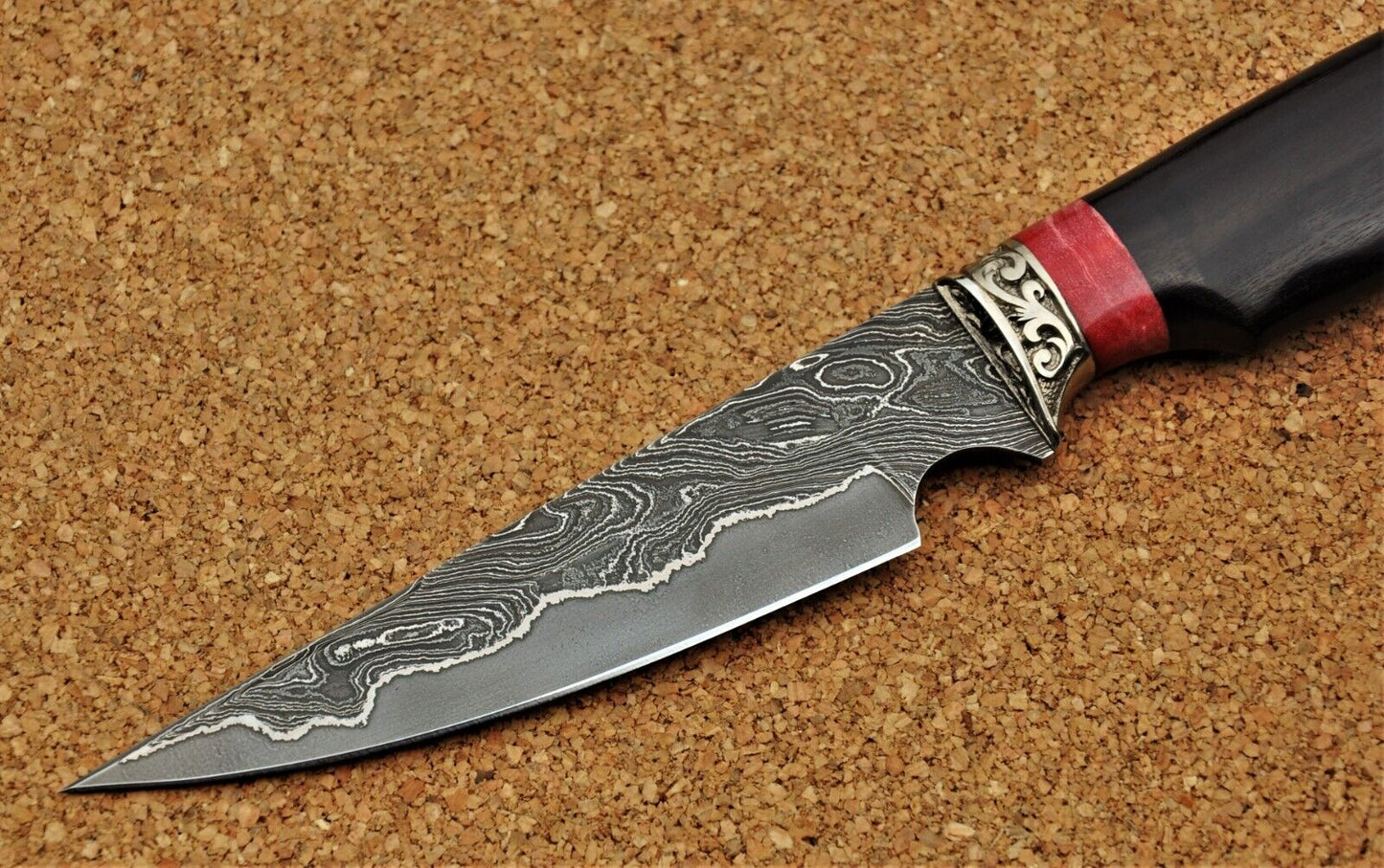 Nazarov Knives Russland Damaszener Stahl Outdoor Jagd Messer Handarbeit HRC62