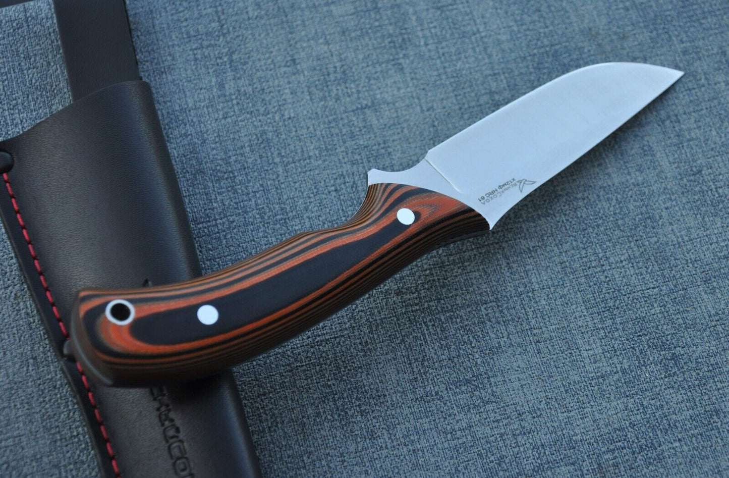 H12MF FullTang Outdoor Jagdmesser Yasniy Sokol Handarbeit