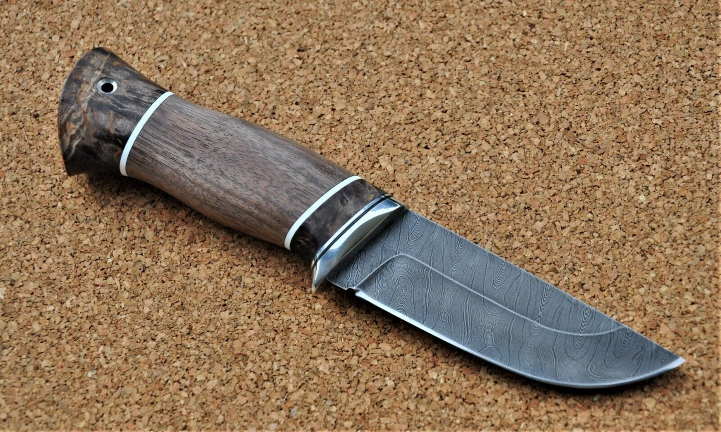 Damaszener Stahl Outdoor Jagd Damast Messer Nazarov Knives Handarbeit HRC62