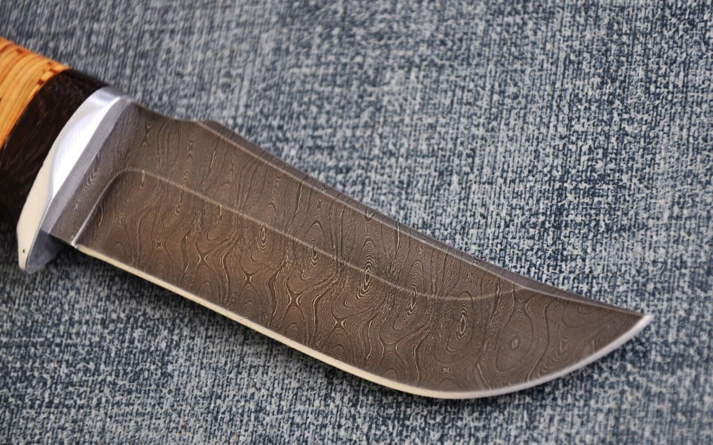 Damast Outdoor Jagd Messer Nazarov Knives Russland Handarbeit HRC 62