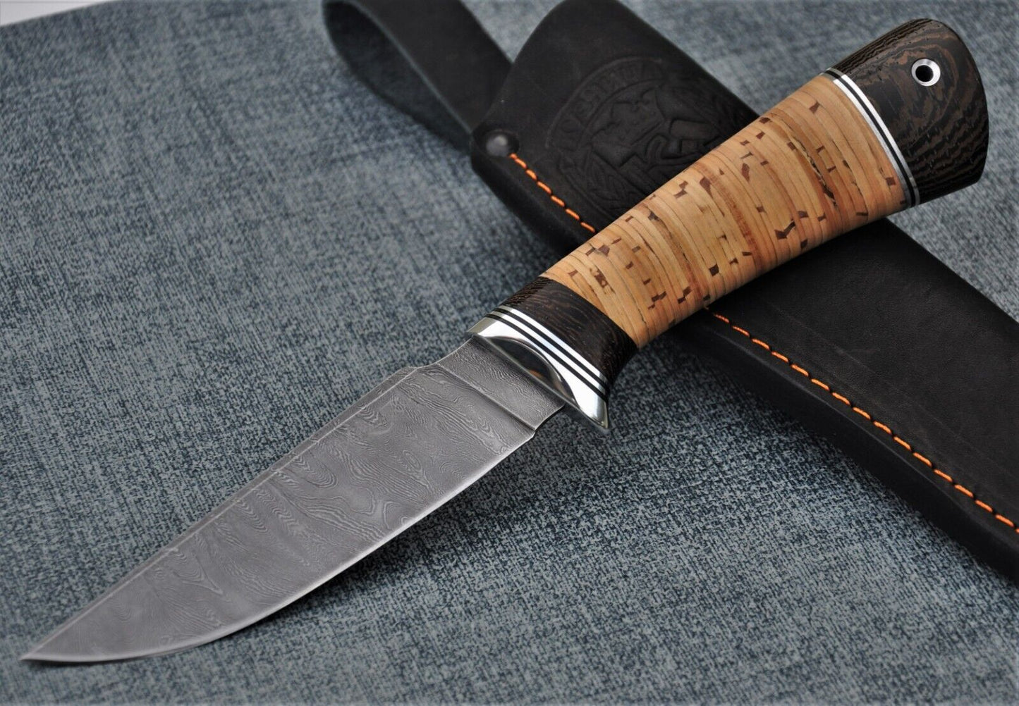 Damaszener Stahl Outdoor Jagdmesser Nazarov Knives Handarbeit
