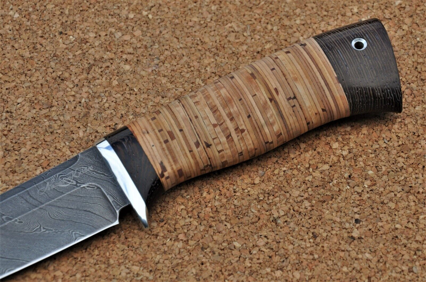 Damaszener Stahl Outdoor Jagdmesser Nazarov Knives Handarbeit