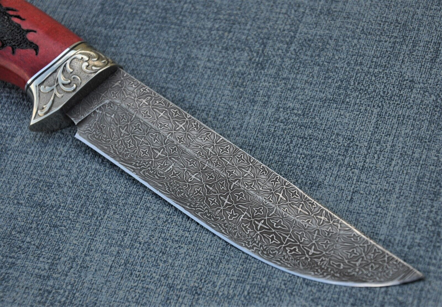 Mosaik Damast Stahl OutdoorMesser Handarbeit Nazarov Knives Russland HRC62 Овод