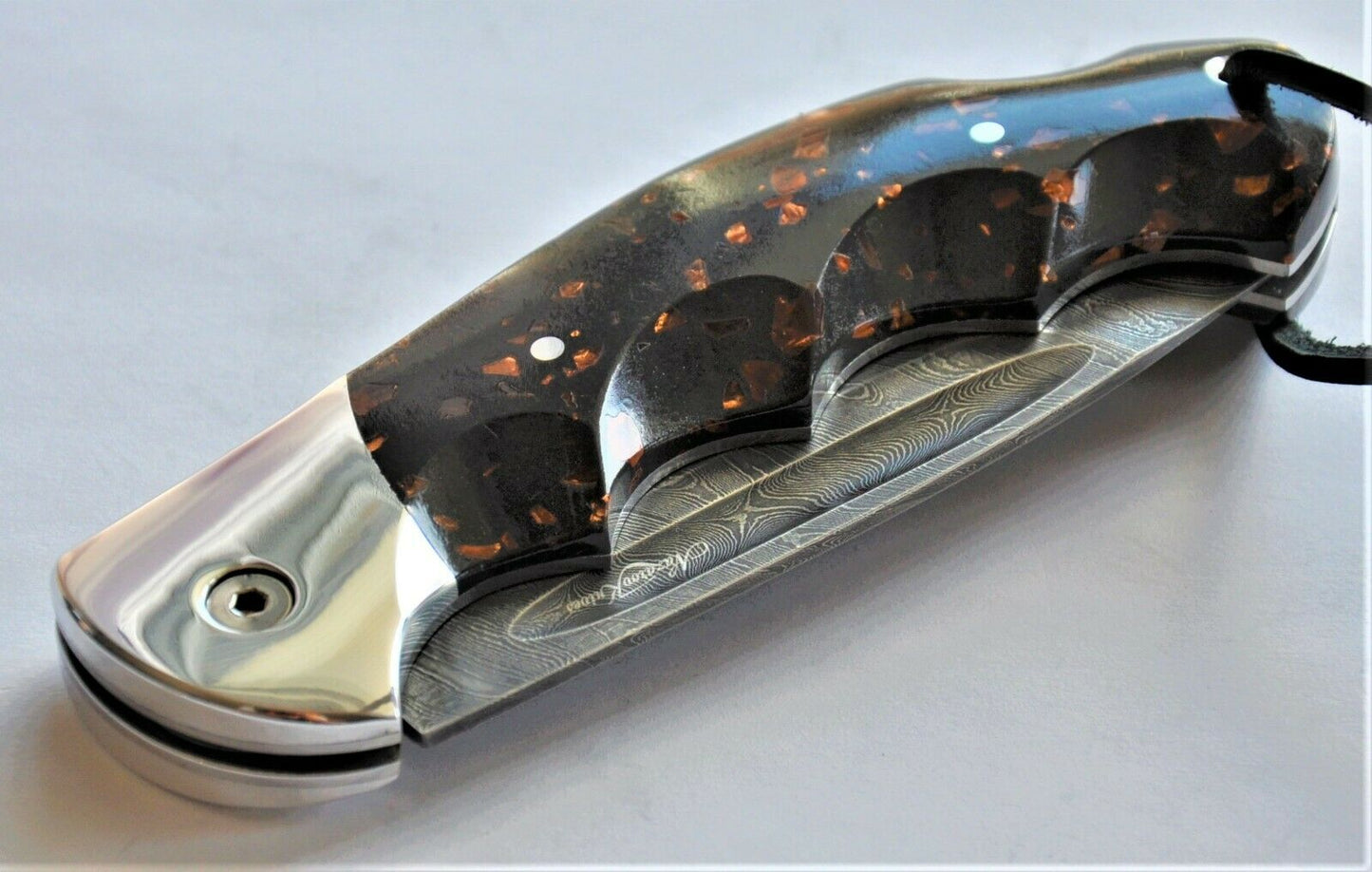 Nazarov Knives Russland Damast Stahl Outdoor Klappmesser Handarbeit