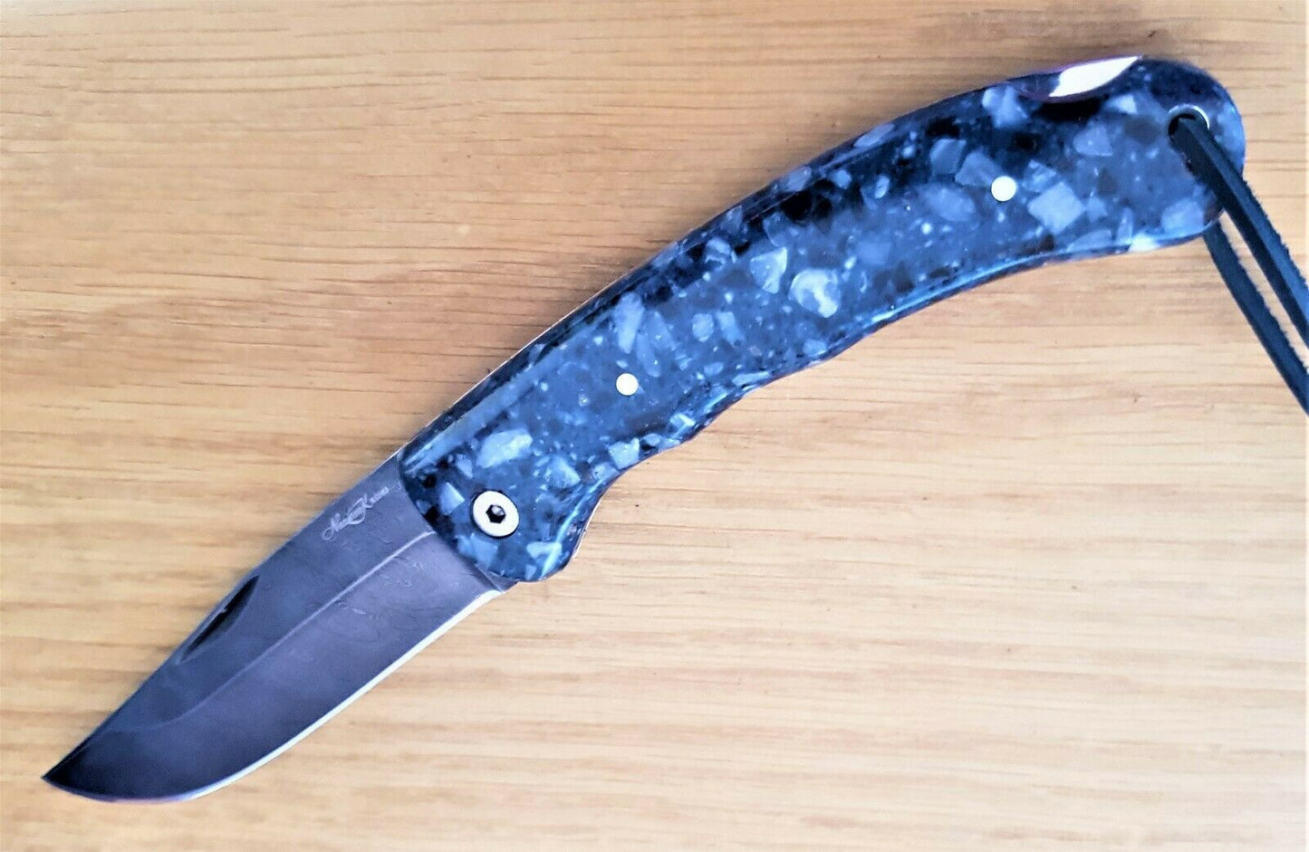 Nazarov Knives Russland DamastStahl OutdoorТаёжник Klappmesser Handarbeit HRC62