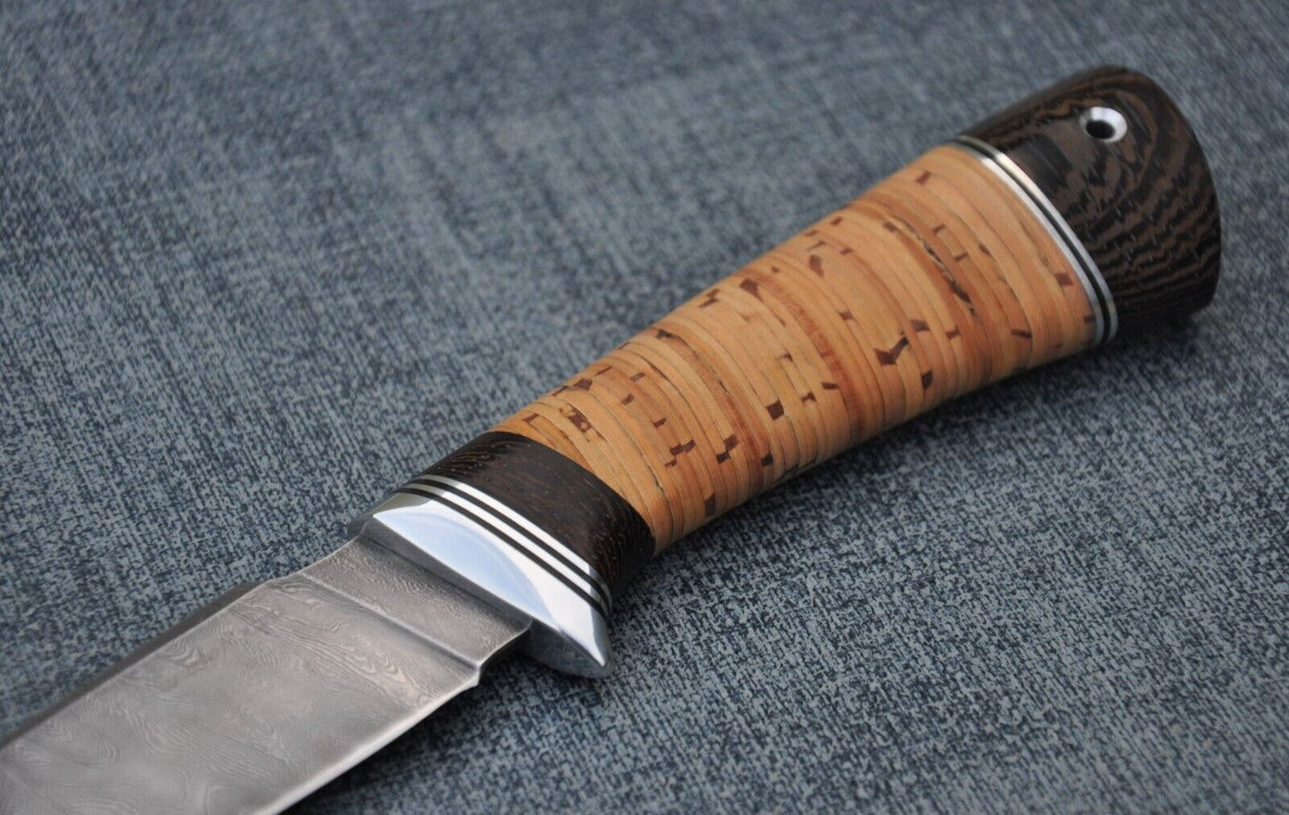Damaszener Stahl Outdoor Jagdmesser Nazarov Knives Handarbeit