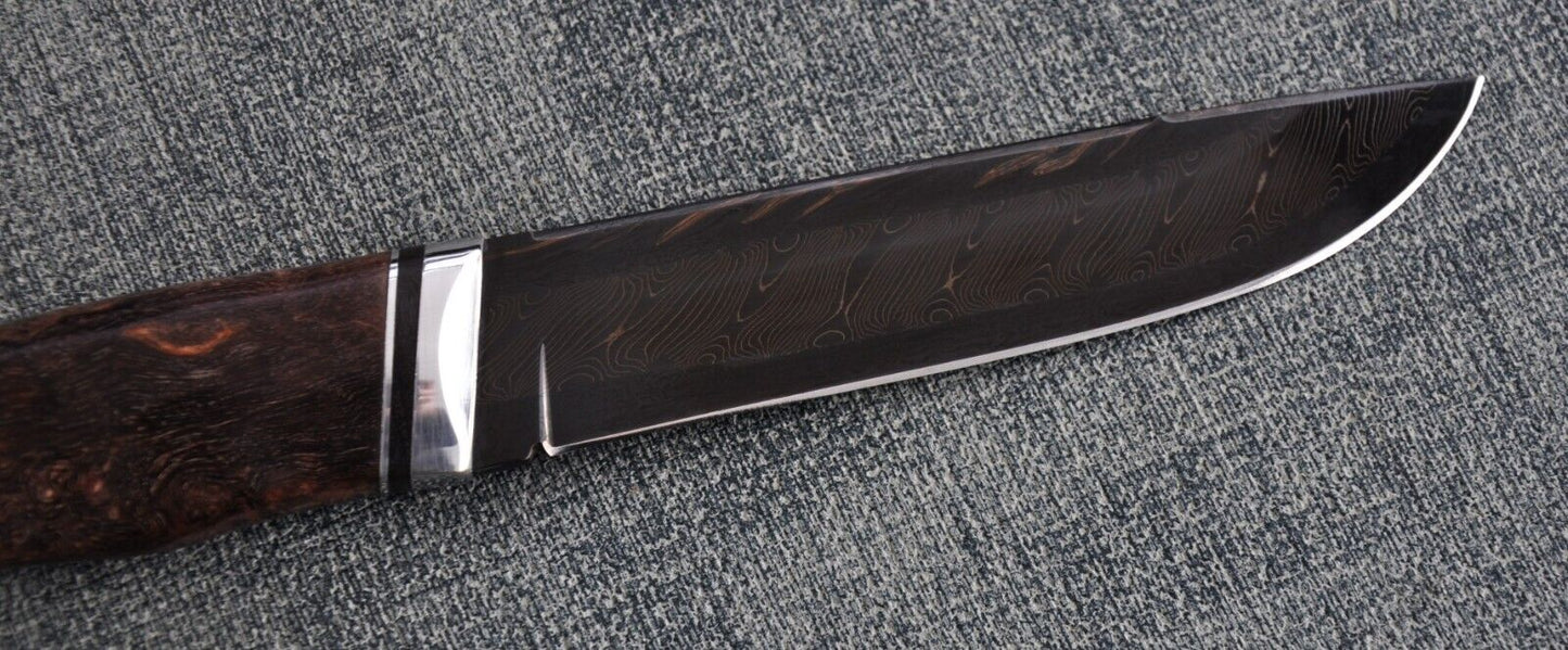 Nazarov Knives Russland Mosaik Damast Stahl Outdoor JagdMesser Handarbeit HRC62