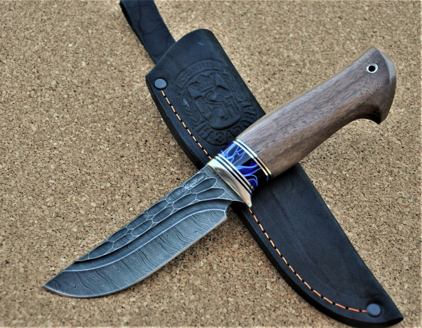 Damaszener Stahl Outdoor Jagd Damast Messer Nazarov Knives Handarbeit HRC62