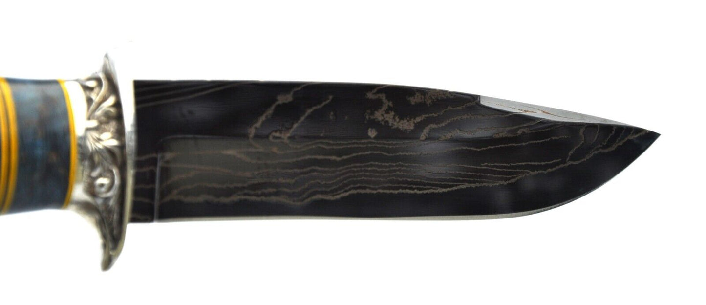 Nazarov Knives Russland laminated Damast Stahl Outdoor Messer Handarbeit HRC62
