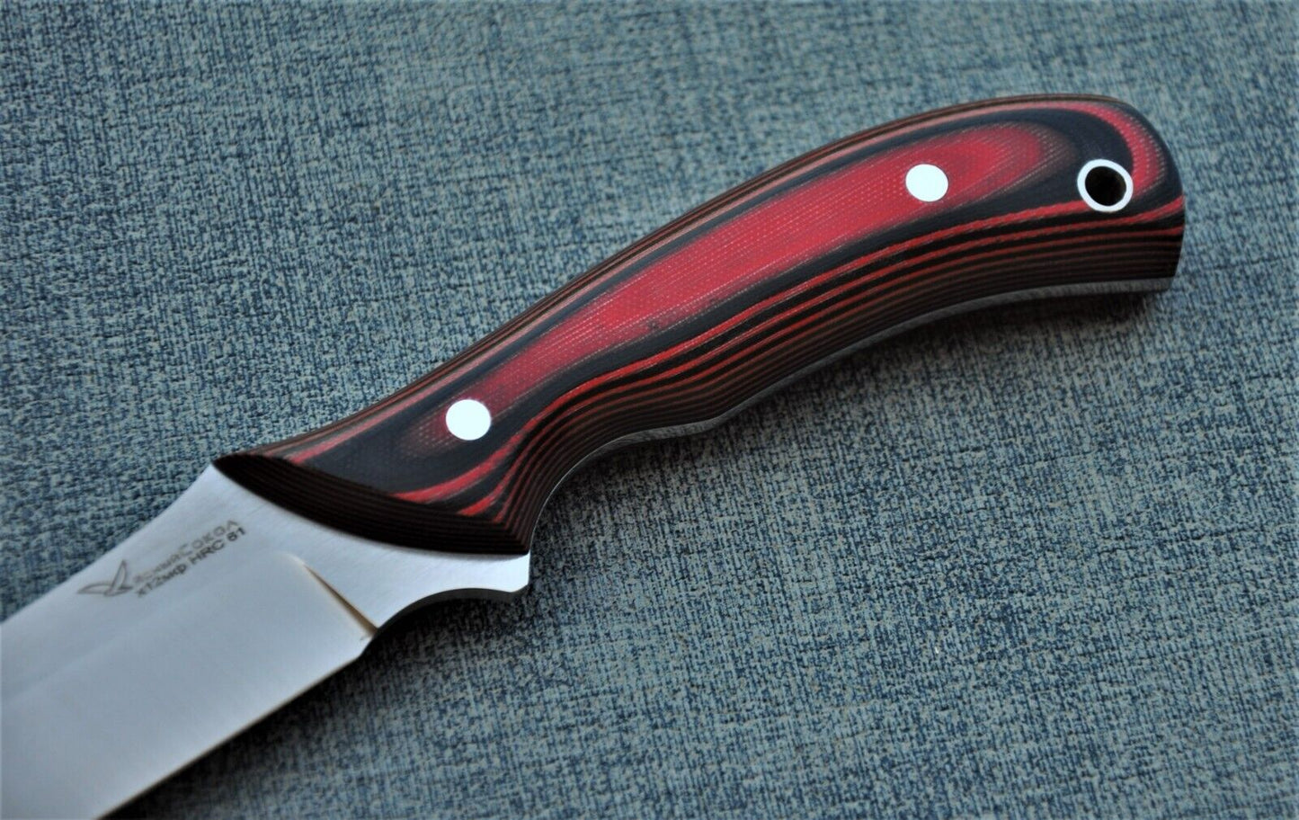 H12MF Full Tang Outdoor Jagdmesser Yasniy Sokol Handarbeit