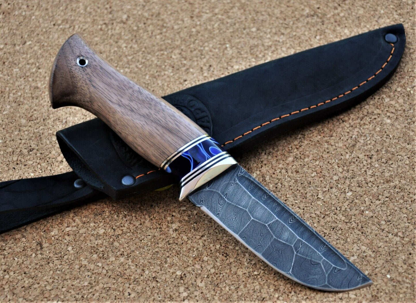 Damaszener Stahl Outdoor Jagd Damast Messer Nazarov Knives Handarbeit HRC62