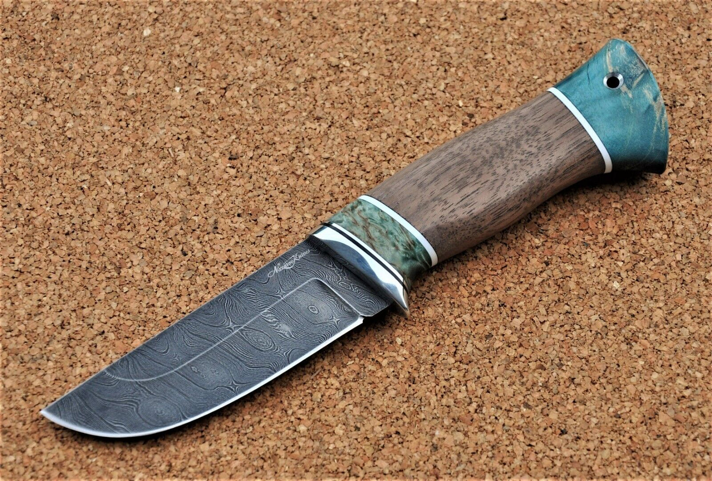 Damaszener Stahl Outdoor Jagd Damast Messer Nazarov Knives Handarbeit HRC62