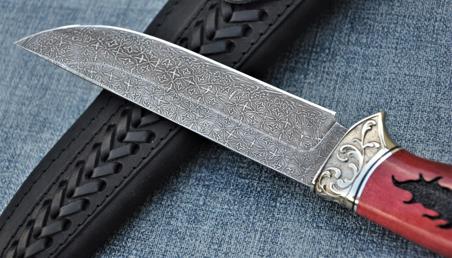 Mosaik Damast Stahl OutdoorMesser Handarbeit Nazarov Knives Russland HRC62 Овод