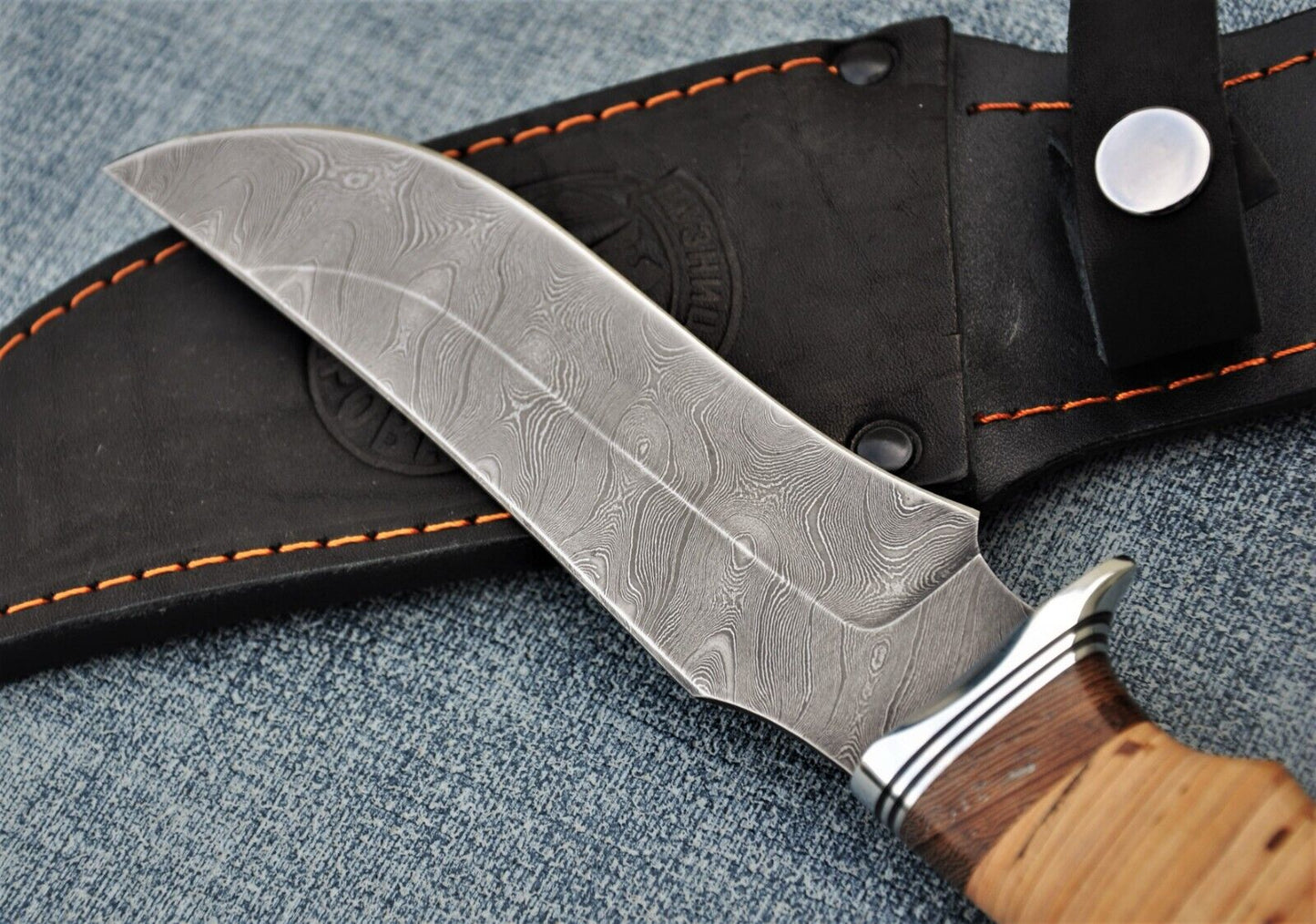 Damast Damaszener Stahl OutdoorMesser Nazarov Knives Handarbeit HRC62 Мангуст