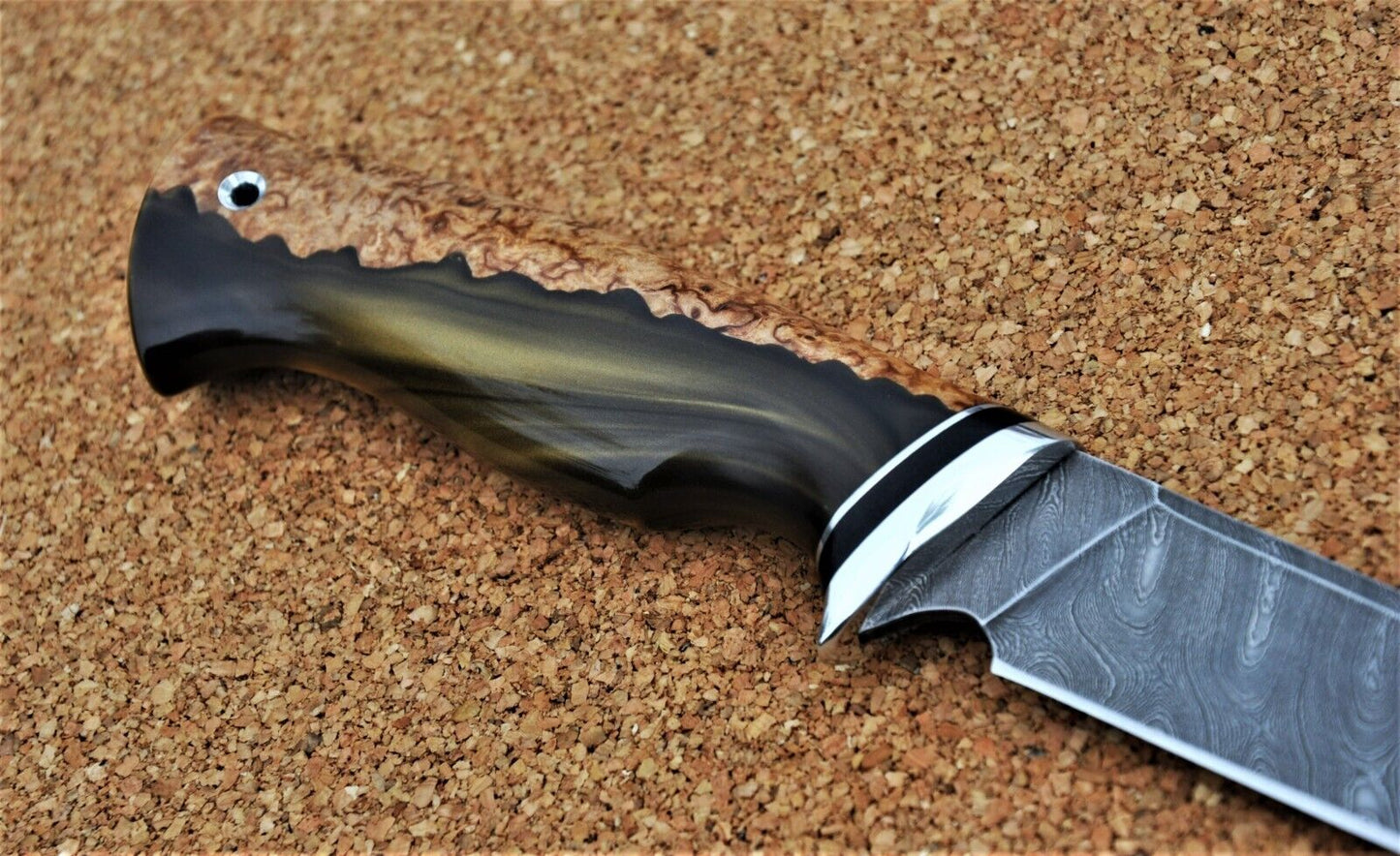 Damaszener Stahl Outdoor Damast Messer Nazarov Knives Handarbeit HRC62 Байкал