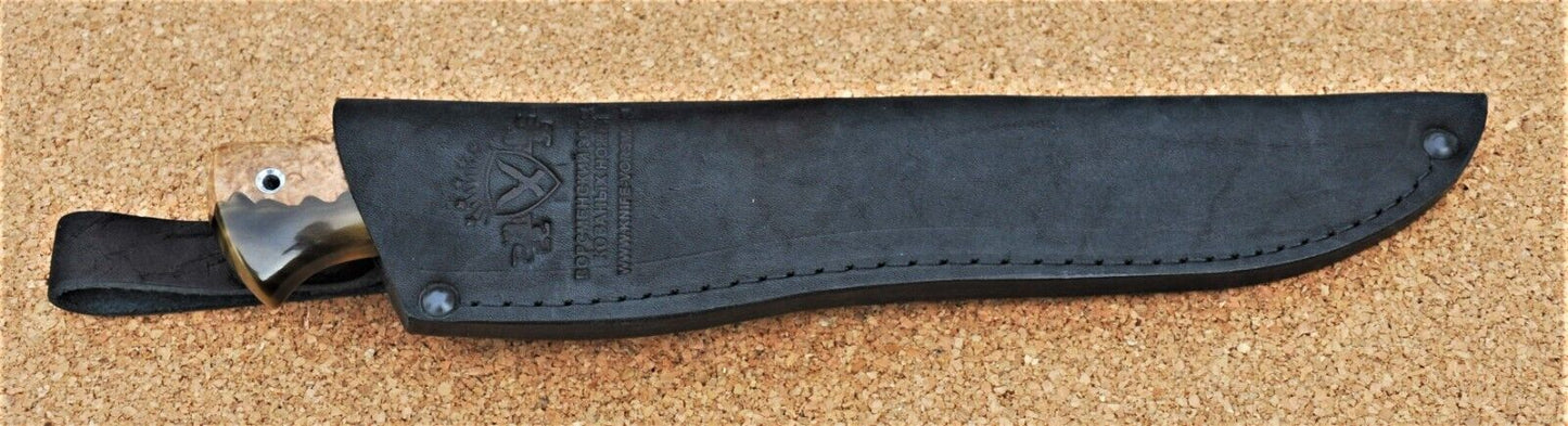 Damaszener Stahl Outdoor Damast Messer Nazarov Knives Handarbeit HRC62 Байкал