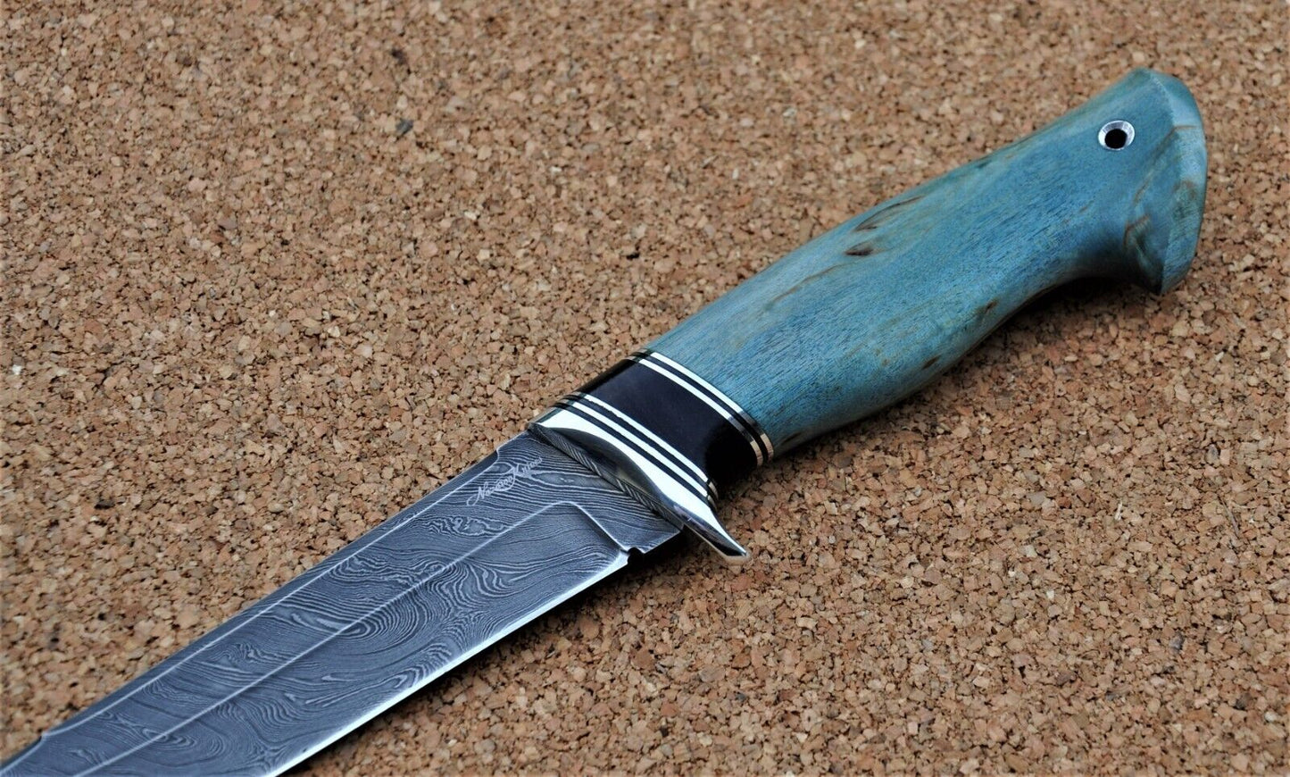 Damaszener Stahl Outdoor Jagd Damast Messer Nazarov Knives Handarbeit HRC62