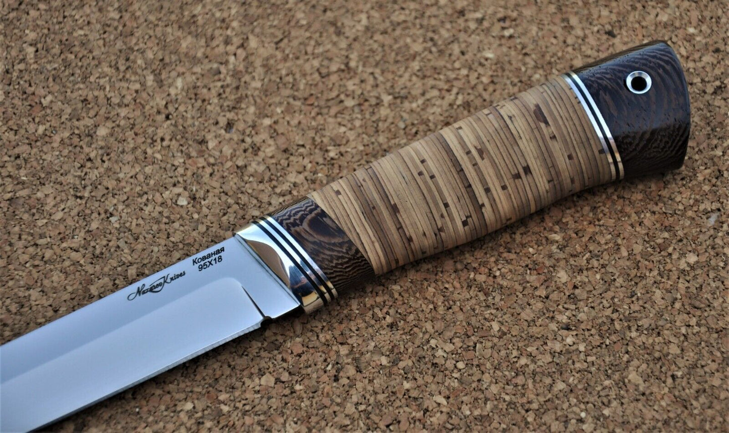 95H18 Stahl Rostfrei Outdoor Jagdmesser Handarbeit Nazarov Knives