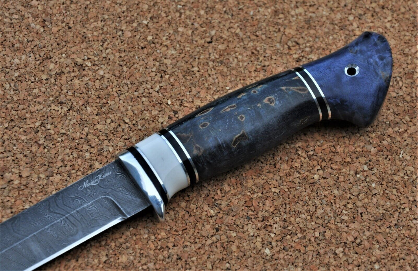 Damaszener Stahl Outdoor Jagd Damast Messer Nazarov Knives Handarbeit HRC62