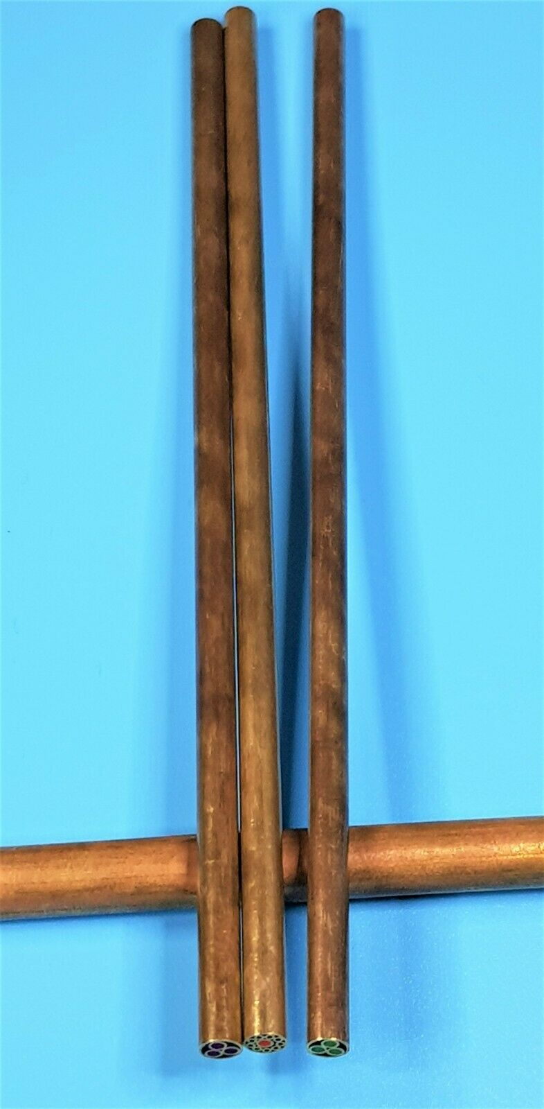 Mosaik Pin Damast Messer Ø 4 mm 13cm Messerbau handgefertigt Messermacher Griff