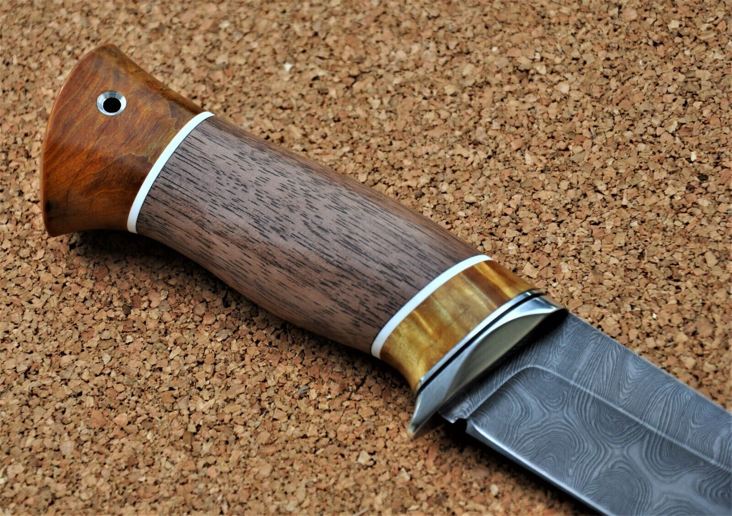 Damaszener Stahl Outdoor Jagd Damast Messer Nazarov Knives Handarbeit HRC62